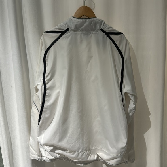 Tapout Pro Windbreaker Lightweight workout Jacket Men's size Large White Logo - Picture 2 of 11